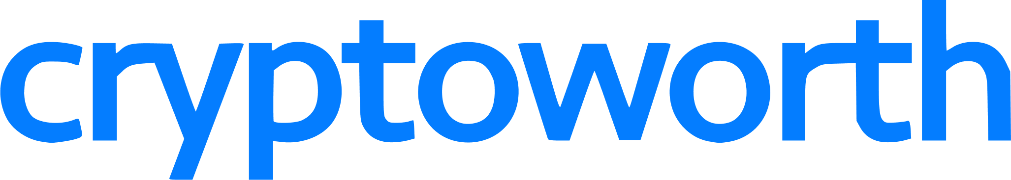 Cryptoworth Blue Wordmark